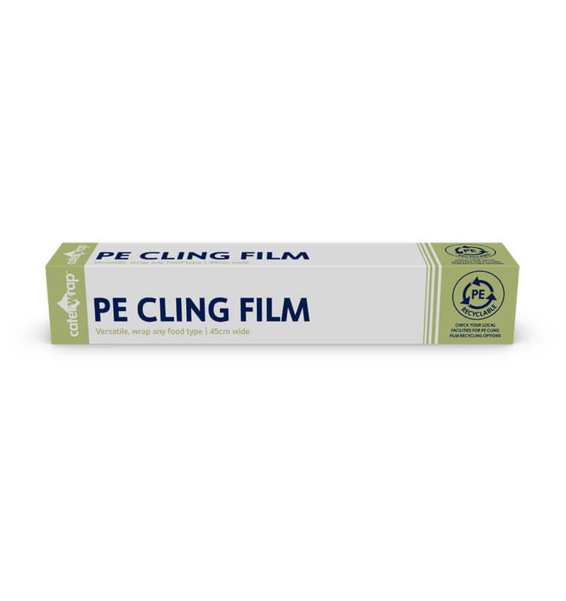 Caterwrap Cutterbox Recyclable PE Clingfilm 450mm x 300m 6 Pack