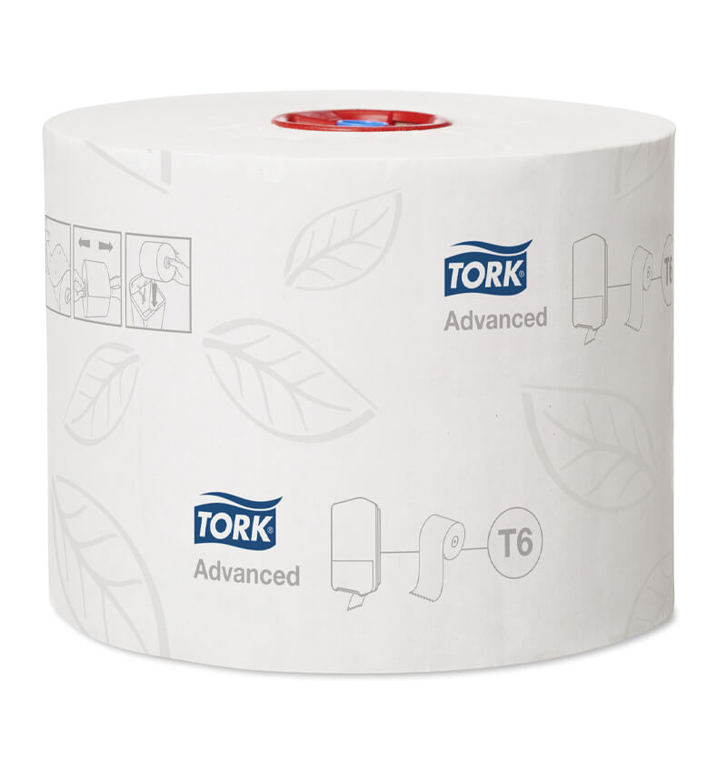 Tork Mid Size T6 Toilet Rolls Advanced 27 Pack 127530