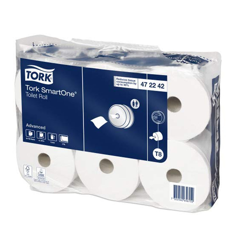 Tork T8 SmartOne Advanced 2Ply Toilet Roll 6 Pack 472242