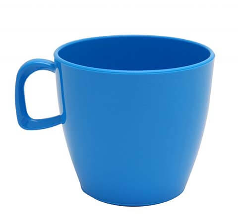 Harfield Polycarbonate Tea Cup 220ml Medium Blue