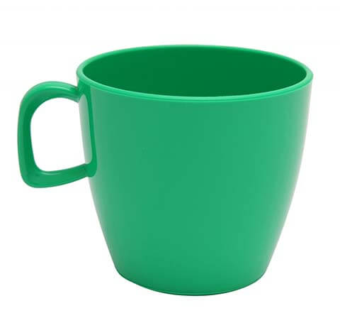 Harfield Polycarbonate Tea Cup 220ml Emerald Green