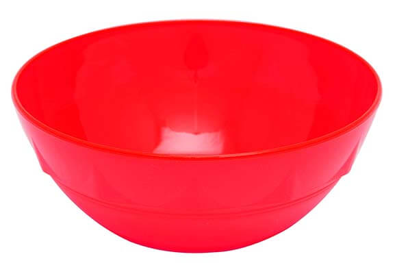 Harfield Polycarbonate Round Bowl 12cm Red