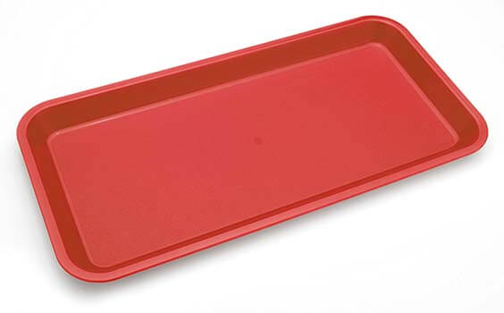 Harfield Polycarbonate Individual Serving Platter Red