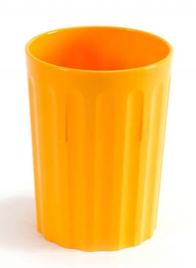 Harfield Polycarbonate Fluted Tumbler 250ml Yellow