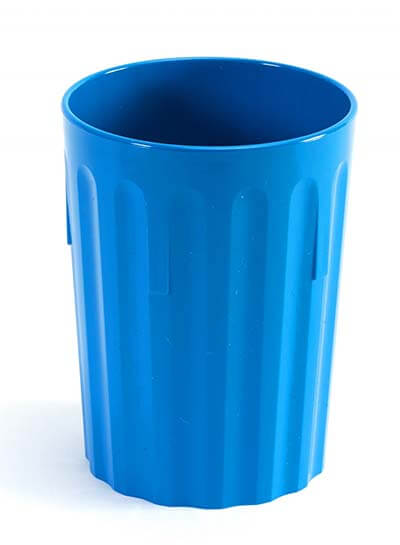 Harfield Polycarbonate Fluted Tumbler 250ml Blue