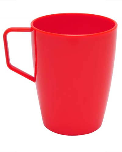 Harfield Polycarbonate Beaker With Handle 280ml Red