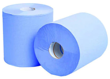1 Ply Blue Centrefeed 300m 6 Rolls