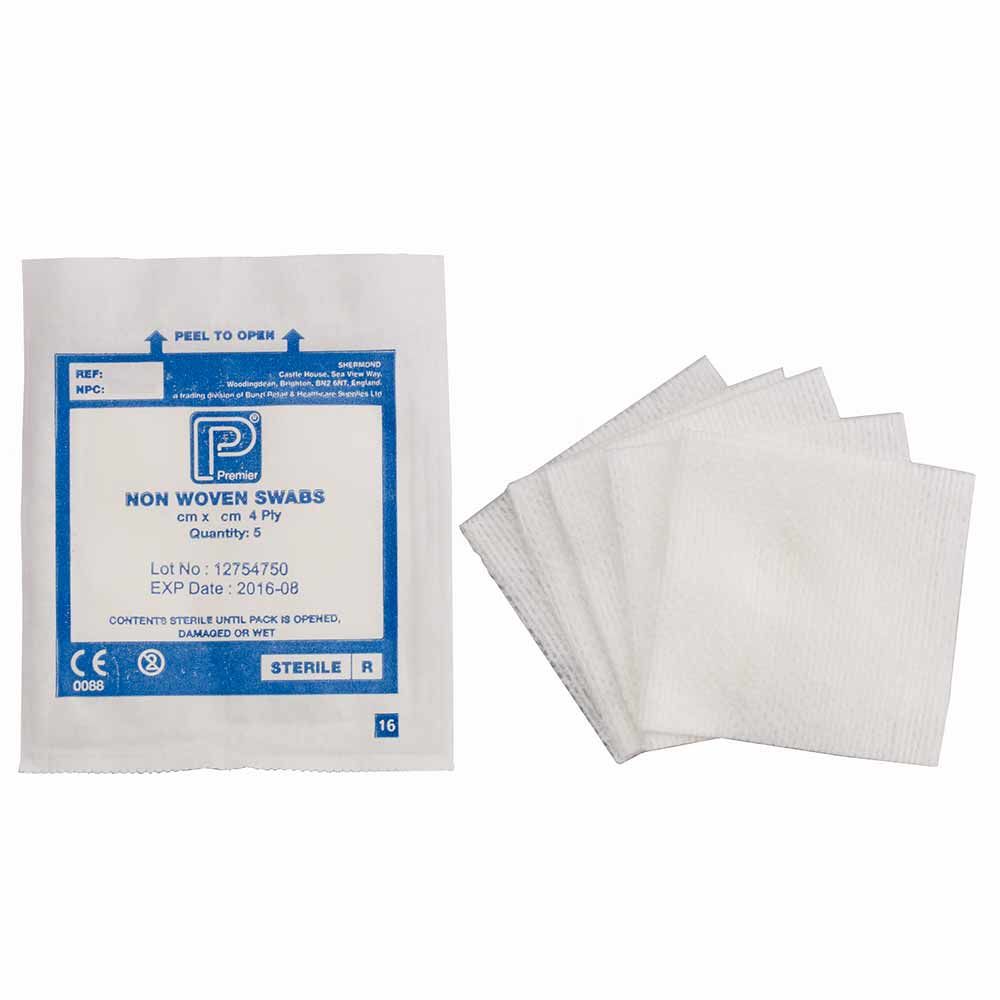 Premier Healthcare Non Woven Swab Sterile 10cm x 10cm 25 Pack