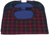 Premium Clothing Protector 45 x 90cm With Poppers Tartan Blue