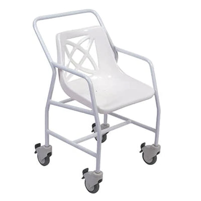 Shower Chair With Wheels And Arms No Height Adjust