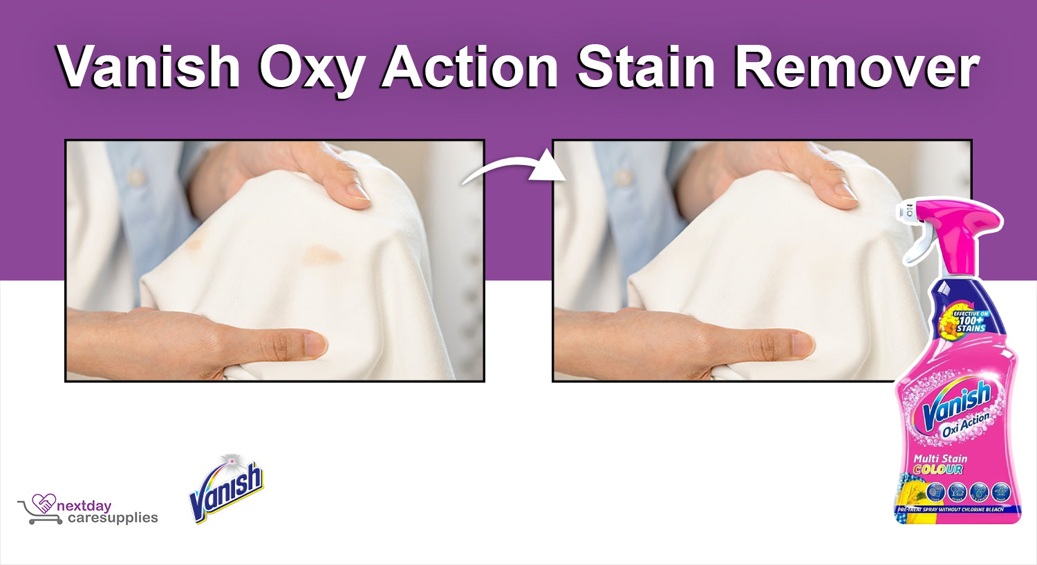 Vanish Oxy Action Stain Remover Spray 500ml 6 Pack