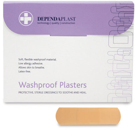 Washproof Plasters 7.5 x 2.5cm 100 Pack
