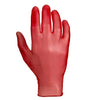 Pro Disposable Powdered Vinyl Gloves Medium Red