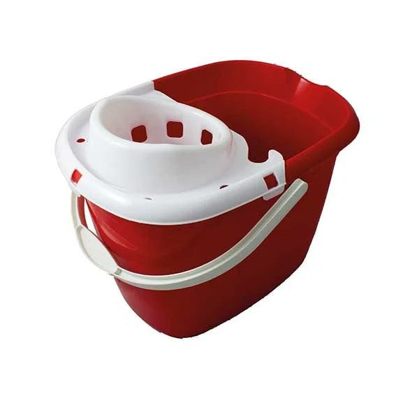 Red Plastic Mop Bucket 10Ltr