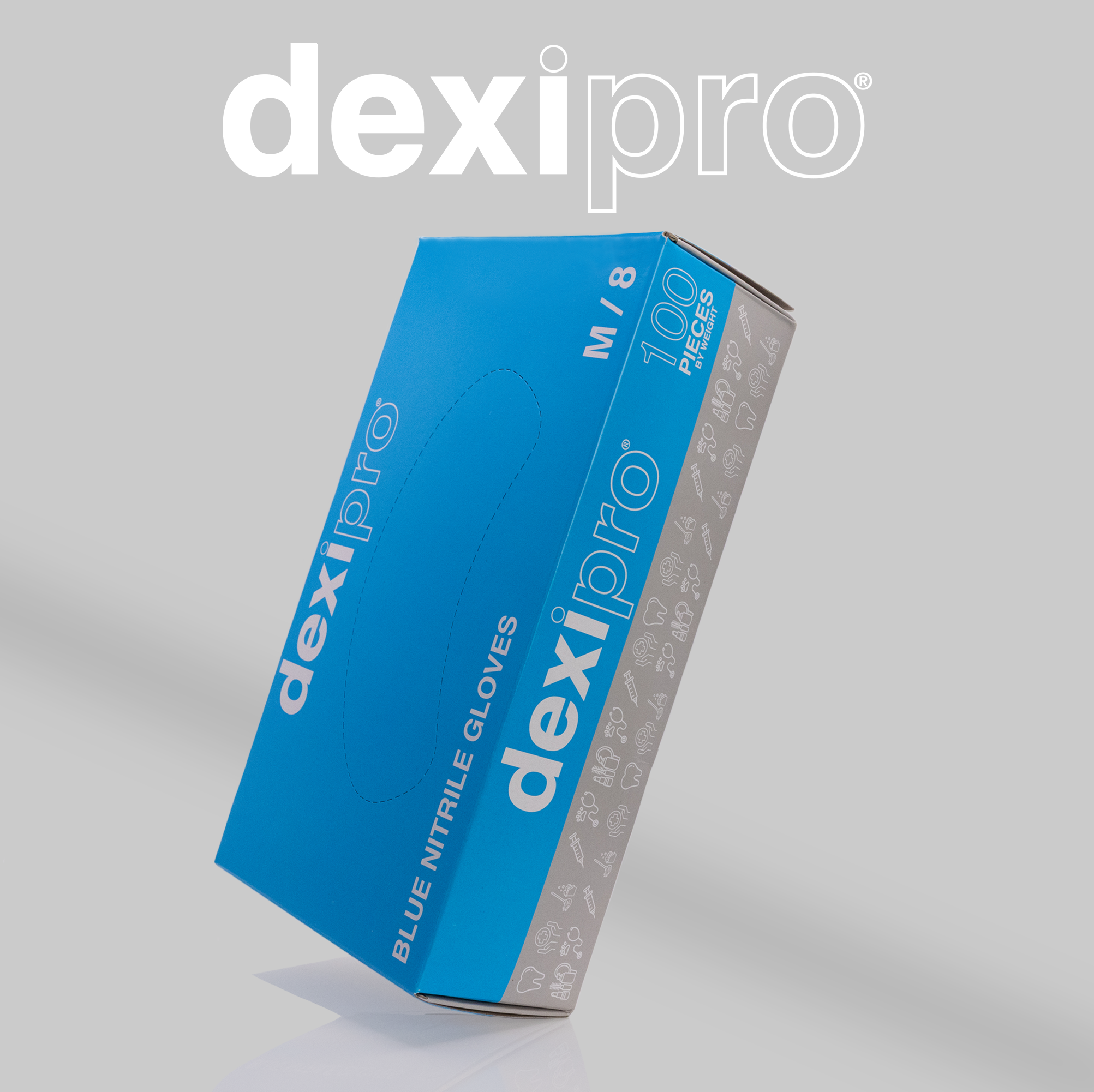 Extra Large Blue Powder Free Nitrile Gloves 100 Pack