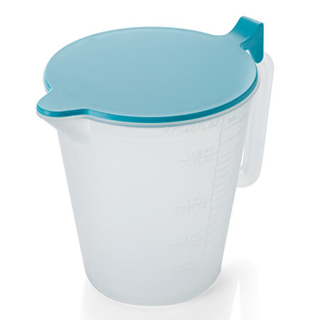Jug With Lid Clear Plastic 1000ml