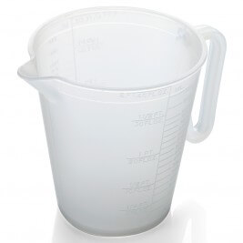 Jug Without Lid Clear Plastic 1000ml