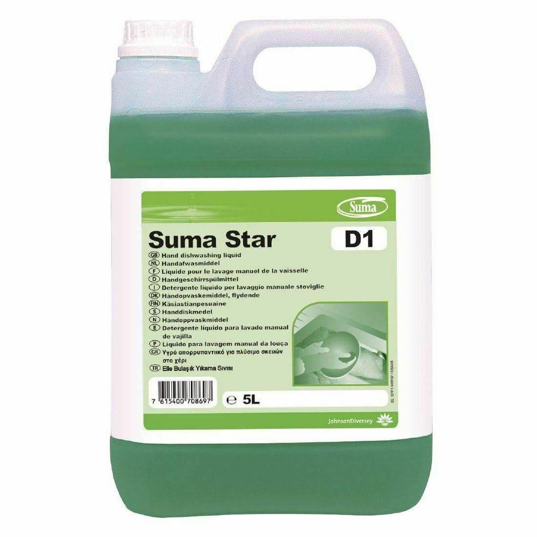 Suma D1 Washing Up Liquid 5Ltr Concentrate