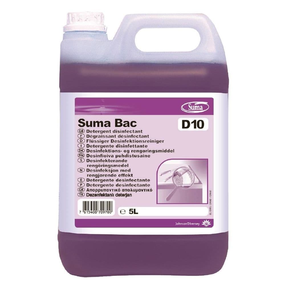 Suma Bac D10 All Purpose Cleaner Sanitiser 5Ltr Concentrate