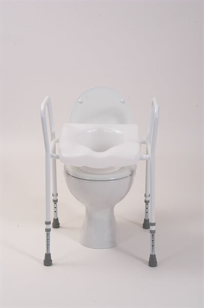 Raised Toilet Seat Frame With Seat No Lid