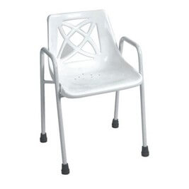 Shower Chair Without Wheels With Arms No Height Adjust