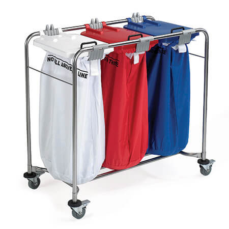 Medi Cart 3 Bag Laundry Trolley