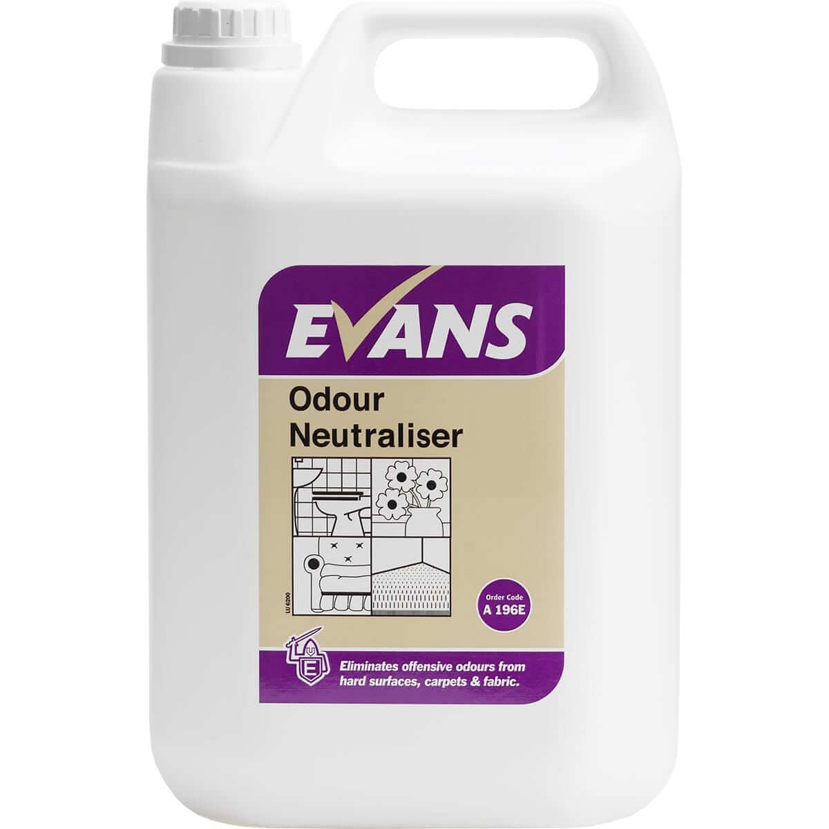Evans Odour Neutraliser For Carpet And Fabric 5Ltr 2 Pack