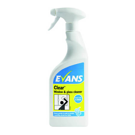 Evans Clear Glass And Stainless Steel Cleaner 750ml 6 Pack