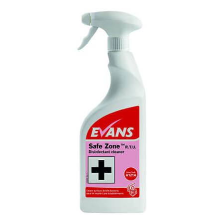 Evans Safe Zone Plus Virucidal Disinfectant Cleaner 750ml 6 Pack