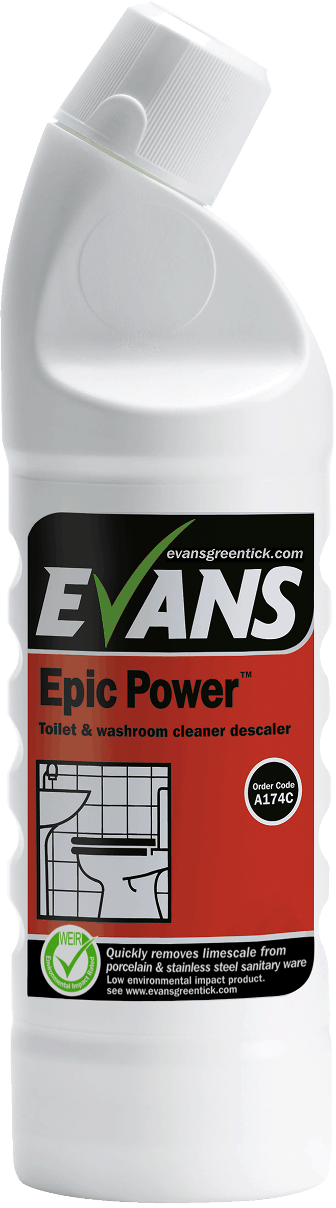 Evans Epic Sulphamic Toilet Cleaner 1Ltr 6 Pack