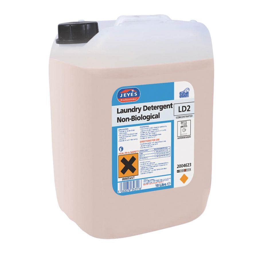 Jeyes LD2 Low Foam Non Biological Laundry Liquid 10Ltr