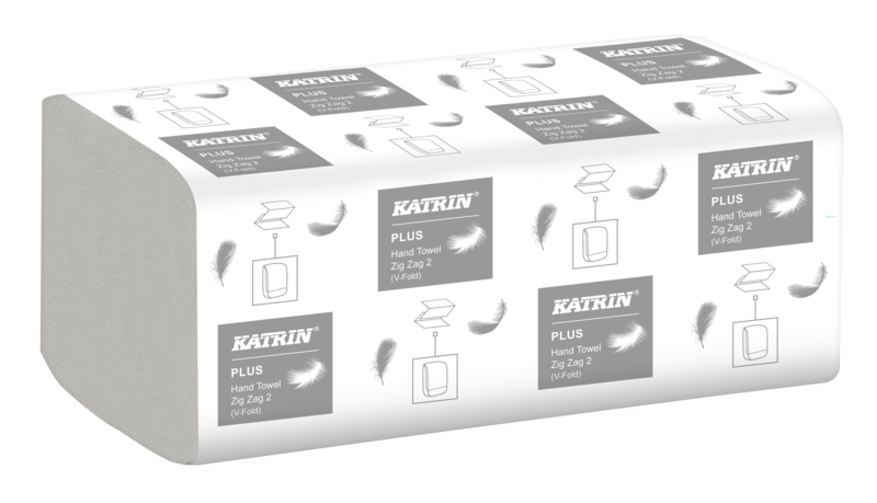 Katrin 35311 Plus Zigzag 2 Ply White Hand Towels 4000 Pack