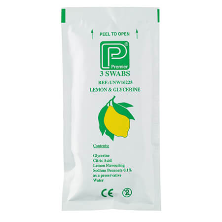 Premier Healthcare Lemon And Glycerine Oral Swabsticks 25 3 Pack