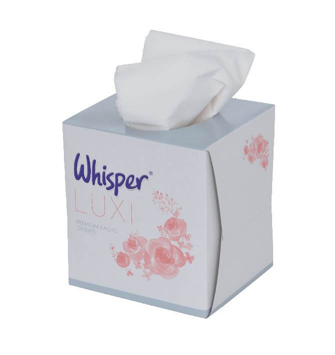 Cube White 2 Ply Facial Tissue 70 Sheets 24 Pack
